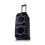 Panasonic SC-BMAX30 Portable Party Speaker with Bluetooth, Built-in Lights, Bass Reflex Port, 320W, USB, IPX4, Guitar & Mic Inputs for Karaoke, Black