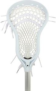 StringKing Complete 2 Senior 155 Attack Men's Lacrosse Stick (White/Silver)