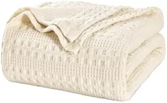 PHF 100% Cotton Waffle Weave Blanke