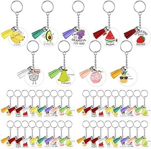 Fumete 45 Pcs Thank You Acrylic Keychains Fruits of The Spirit Pun Key Rings Employee Appreciation Gift Bible Keychain, As the Picture Shown