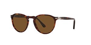 Persol Unisex's Po3286s Sunglasses, Havana/Brown Polarized, 51 mm