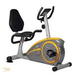 FitnessOne Propel HR 66i Exercise Bike/Cycle - Best Indoor Recumbent Stationary Bike for Senior Citizen with Back Rest Support | Step through Design | 8 Adjustable Levels Magnetic Manual Resistance | 5 kgs Flywheel | Front /Back Adjustable Handles & Hand Pulse | LCD Display | Anti-Slip Pedals & Adjustable Foot Straps | Wheels|