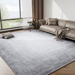 Abstract Area Rug, 8x10 Area Rugs for Living Room Ultra Soft Non Slip Washable Rug Carpet Modern Indoor Rugs for Bedroom Dining Room Office Playroom, Grey