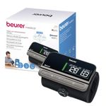 Beurer Bm 81 Easylock Upper Arm Blood Pressure Monitor,Innovative Cuff Without Hoses Or Cables Gentle Pressure Building&Fast Measuring Time Medical Device With App Connection(German Technology),Black