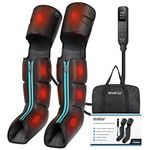 CINCOM Leg Massager Upgraded Foot Calf Thigh Massager With Heat And Compression For Circulation And Pain Relief