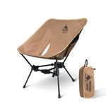 OneTigris TIGERBLADE Camping Chair, Lightweight Folding Backpacking Hiking Chair, Compact Portable 330 lbs Capacity