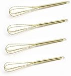 Mini Whisks 7 inch 4Pcs(Gold)