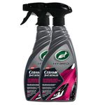 Turtle Wax Hybrid Solutions Ceramic 3-in-1 Detailer, Waterless Car Detailing Spray, 500ml, Pack of 2, Fruity Scent, Acts as a Car Wash, Ceramic Polish and Wax, Leaving a Long Lasting Shine