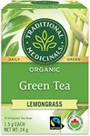 Traditional Medicinals - Organic Green Tea Lemongrass (Pack of 1) - Fair Trade Ingredients - Energizing & Uplifting - 16 Tea Bags Total