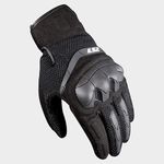 LS2 Apparel - Kubra - CE Certified Cuff Length Motorcycle Riding Gloves | Impact Protection | Scaphoid Protection | Abrasion Resistance - Black