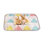 2 Pack Reusable Guinea Pig Pee Pads,Coolness and Washable Hedgehog Training Pads,Waterproof Rabbit Mat for Summer,Super Absorbent Chinchillas Mattress of Four Layers,Small Animal Protector Mat