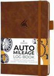 Clever Fox Auto Mileage Log Book – Vehicle Logbook with Mileage, Expense, Gas Consumption & Lubrication Trackers – Driving Logger for Car Records – A5 Size, 1,674 Mileage Entries (Brown)