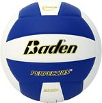 Baden Perfection Leather Volleyball, VX5EC-103-F, Royal/White, Size 5