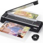 Gasbye 13-Inch Laminator Machine with Steel Paper Cutter, Thermal Cold Laminator with 13 Laminating Sheet, Corner Rounder, Jam Release Button for Home, Office, School, Teachers Use, Black