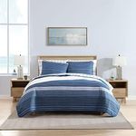 Nautica - Queen Quilt Set, Cotton Reversible Bedding with Matching Shams, Home Decor for All Seasons (Coveside Blue, Queen)