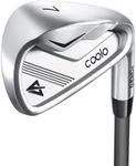 COOLO Graphite Golf Irons, Provide More Speed and Control, Beginner/High Handicap/Seniors/Ladies, Reduced Strain on Elbows and Wrists, Right&Left Handed.(Men, #9, Right)