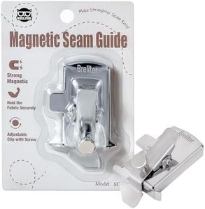 Breliter Magnetic Seam Guide for Sewing Machine - MT103 Sewing Guide with Fasten Clip Hem for Walking Foot Sewing Machine Hemming Sewing Supplies Accessories