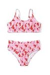 Arshiner Girls Bikini Set Flowers Summer Kids Two-Piece Swimming Costume Fashion Adjustable Shoulder Strap Tankini Swimming Bikinis Suit for Girls 7-8 Years