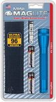 Maglite Mini Incandescent 2-Cell AA Flashlight with Holster, Blue