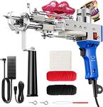 Riiai Tufting Gun, Cut Pile and Loop Pile 2 in 1, Rug Tufting Gun Machine with Starter Kit, Speed Adjustment and 360 Degree Handle, Rug Maker Carpet Gun for Rug Making, Beginners, Blue (TF-003)