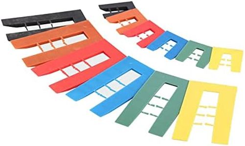 TIMCO Assorted Shims - Assorted Colours - Colourful spacers, shims, Plastic Packers - Used for Easy Quick Levelling of battens, Dry Lining Systems, Door and Window Frames - 1.0-6.0mm - Pack of 200