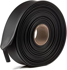 Chanzon 4:1 Ratio 2" (52mm) Heat Shrink Tubing - Marine Grade Waterproof Adhesive Lined - 80Ft Roll (25M Total Length) Black Polyolefin Sleeving Wrap Shrinking 4 to 1 Ratio 1pcs