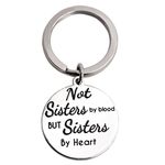 LParkin Not Sister by Blood BUT Sisters by Heart Keychain (Keychain)