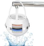INCAFLINT Bath Ball Filter for Smoother Skin, ABS 8 Stages Bathtub Water Filter for Sensitive Skin, Bath Filter for Hard Water for Healthier Skin and Hair, Bathtub Water Purifier 2500 Gallons Water
