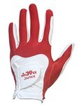 Fit39 EX Golf Glove (Medium, White/Red)