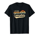 Level 25 Complete Vintage 25th Wedding Anniversary T-Shirt