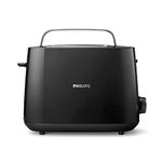 Philips Toaster - 2 Slots, 8 Settings, Bun Rack, Defrost, High Lift, Auto Shut-off, Black (HD2581/91)