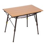 PORTAL Camping Table Portable Folding Table Ultra Lightweight Folding Camp Table 4 Adjustable Legs Aluminum Roll Up Table Top with Carry Bag for Outdoor Travel Backyards BBQ