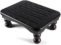 URFORESTIC Solid Wood Bed Step Stool Super Large/Bedside Steps for High Beds/Solid Wood Super Sturdy Hold Up to 500 LBS (Dark Brown)