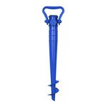 Sekey Beach Umbrella Sand Anchor,Umbrella Ground Spike,Parasol Holder for 19-32mm Pole,Blue