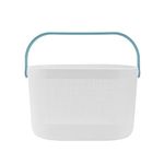 Cabilock Plastic Storage Basket Portable Shower Caddy Organizer Tote Bathroom Storage Bin Bag with Handles and Holes for Kitchen Pantry Dorm Garage Bedroom