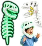 Glow in The Dark Dinosaur Skeleton Costume with Sound, White, 31.5in/80cm