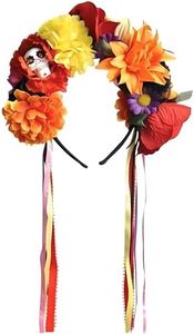 Amscan Multi-Color Flower Headband - 1 Count - Perfect for Festivals, Events & Everyday Fashion Enchantment