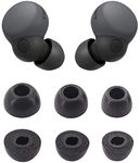 ALXCD Foam Ear Tips Compatible with Sony LinkBuds S Earbuds, S/M/L 3 Sizes 3 Pairs Soft Memory Foam Eartips Replacement Ear Tips Earbuds Tips Foam, Compatible with Sony LinkBuds S, Black sml