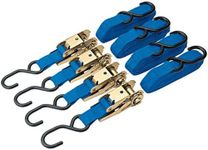 Draper 60960 4 Piece Ratcheting Tie Down Straps with Two 'J' Hooks, 375 kg Capacity