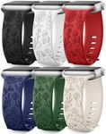 SNBLK 6 Pack Floral Engraved Bands 