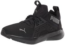 PUMA Unisex-Child Softride Enzo Nxt Running Shoe, Puma Black-Castlerock, 5 Big Kid