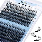 GEMERRY Lash Clusters 280pcs Cluster Lashes 30D 40D Individual Lashes DIY Eyelash Extension D Curl Individual Eyelash Extension Mixed Tray Natural Soft Wispy Lash Clusters Extensions Featherlight Reusable Handmade Eyelashes (30D+40D-0.07D, 8-16Mix)