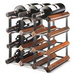 Final Touch 12-Bottle Assembled Wine Rack (12, Maple)