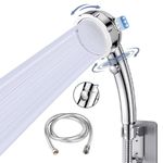 Handheld Shower Head with Hose and Holder, SAYGOGO High Pressure Shower Head with 3 Spray Settings and On/Off Switch Detachable Shower