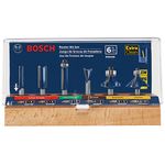 Bosch RBS006 1/4-Inch Shank Carbide-Tipped Multi-Purpose Router Bit Set, 6-Piece