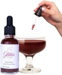 Glitter Faced Red Edible Glitter for Galentines Cocktails & Mocktails, Mess-Free Glitter for 30 Drinks, Luster Dust Made from the USA with no taste or texture, 0 Calorie, 30ml