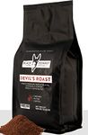 DEVIL'S ROAST | Extra-Strong Highly Caffeinated Bold Coffee | 500g Ground Coffee (Filter Coffee) | Robusta Coffee by Black Donkey Coffee Roasters