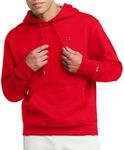 Champion Men's Powerblend Pullover Hoodie, Team Red Scarlet, Small