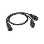 Humminbird 720112-1 14 M ID SILR Y SOLIX/APEX Side Imaging Left & Right Transducer Splitter Cable, 30 inch