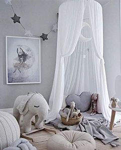 Volowoo Manta de Cama para niños, Manta de Cama Infantil, mosquitera de Seda, Tienda de Lectura al Aire Libre para bebé, decoración de Dormitorio y Cama (Blanco)
